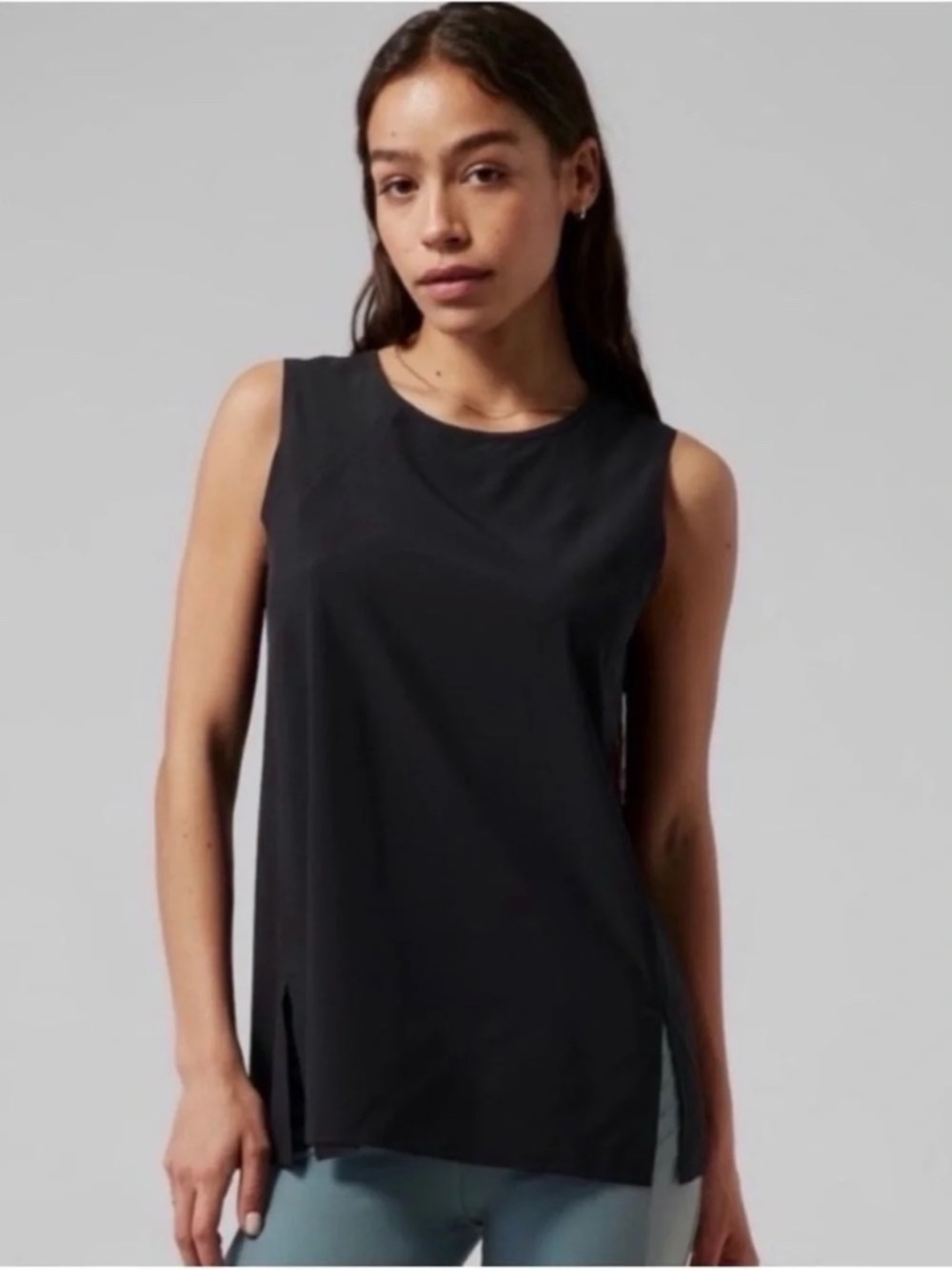 NWT Athleta Zephyr Refined Tank Top  | Black